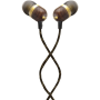 Marley , Earbuds , Smile Jamaica , Wired , In-ear , Microphone , Brass