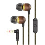 Marley , Earbuds , Smile Jamaica , Wired , In-ear , Microphone , Brass