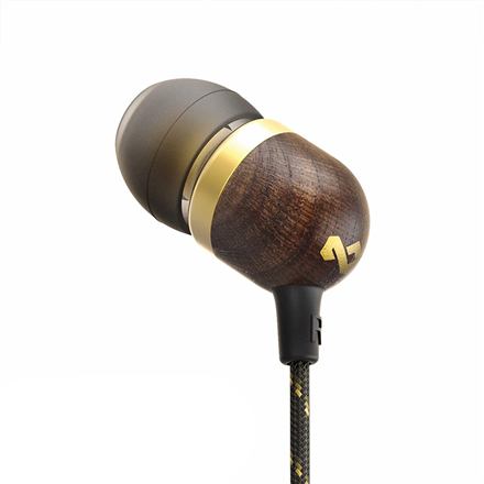 Marley , Earbuds , Smile Jamaica , Wired , In-ear , Microphone , Brass