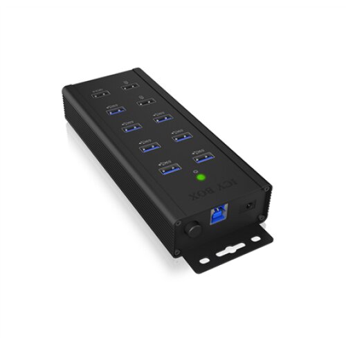 Raidsonic , 7-port Industrial hub , IB-HUB1703-QC3 , USB Type-A