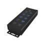 Raidsonic , 7-port Industrial hub , IB-HUB1703-QC3 , USB Type-A