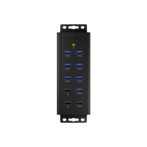 Raidsonic , 7-port Industrial hub , IB-HUB1703-QC3 , USB Type-A