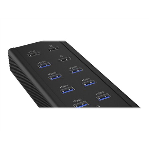 Raidsonic , 7-port Industrial hub , IB-HUB1703-QC3 , USB Type-A