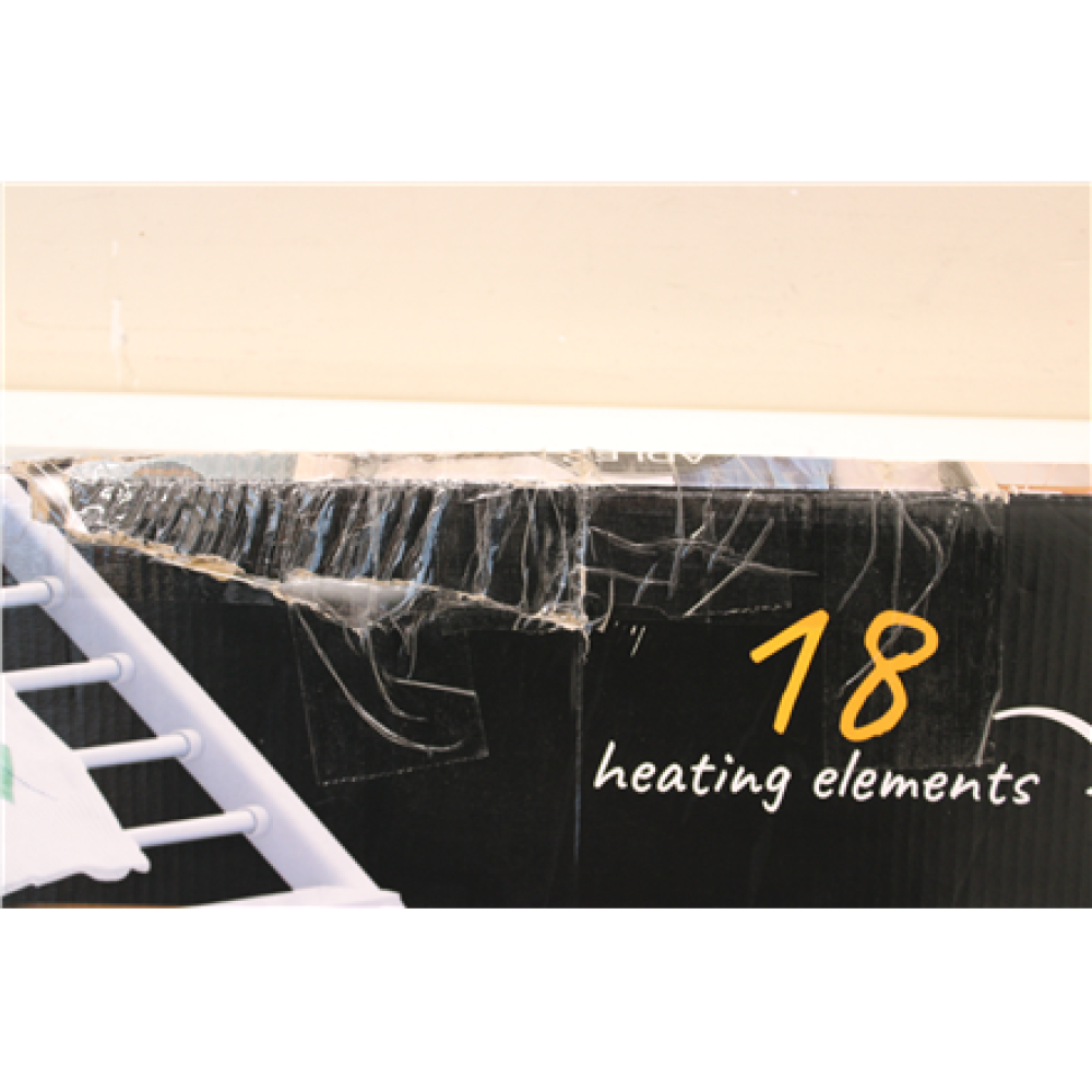 SALE OUT. Adler AD 7821 Foldable electric clothes drying rack, Silver/White , Adler Foldable electric clothes drying rack , AD 7821 , 220 W , Silver/White , DAMAGED PACKAGING, DENT ON FRAME