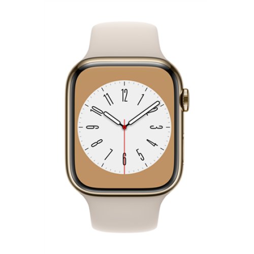 Watch Series 8 GPS + Cellular , MNKM3EL/A , Smart watches , GPS (satellite) , Retina LTPO OLED , Touchscreen , 45mm , Waterproof , Bluetooth , Wi-Fi , Gold