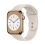 Watch Series 8 GPS + Cellular , MNKM3EL/A , Smart watches , GPS (satellite) , Retina LTPO OLED , Touchscreen , 45mm , Waterproof , Bluetooth , Wi-Fi , Gold