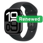 Apple Renewed Grade C , Apple Watch Series 10 LTE 46mm , Jet Black
