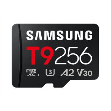 Samsung microSDXC UHS-I Card , T9 , 256 GB , microSD , Flash memory class U3, V30, A2 Samsung microSDXC UHS-I Card , T9 , 256 GB , microSD , Flash memory class U3, V30, A2