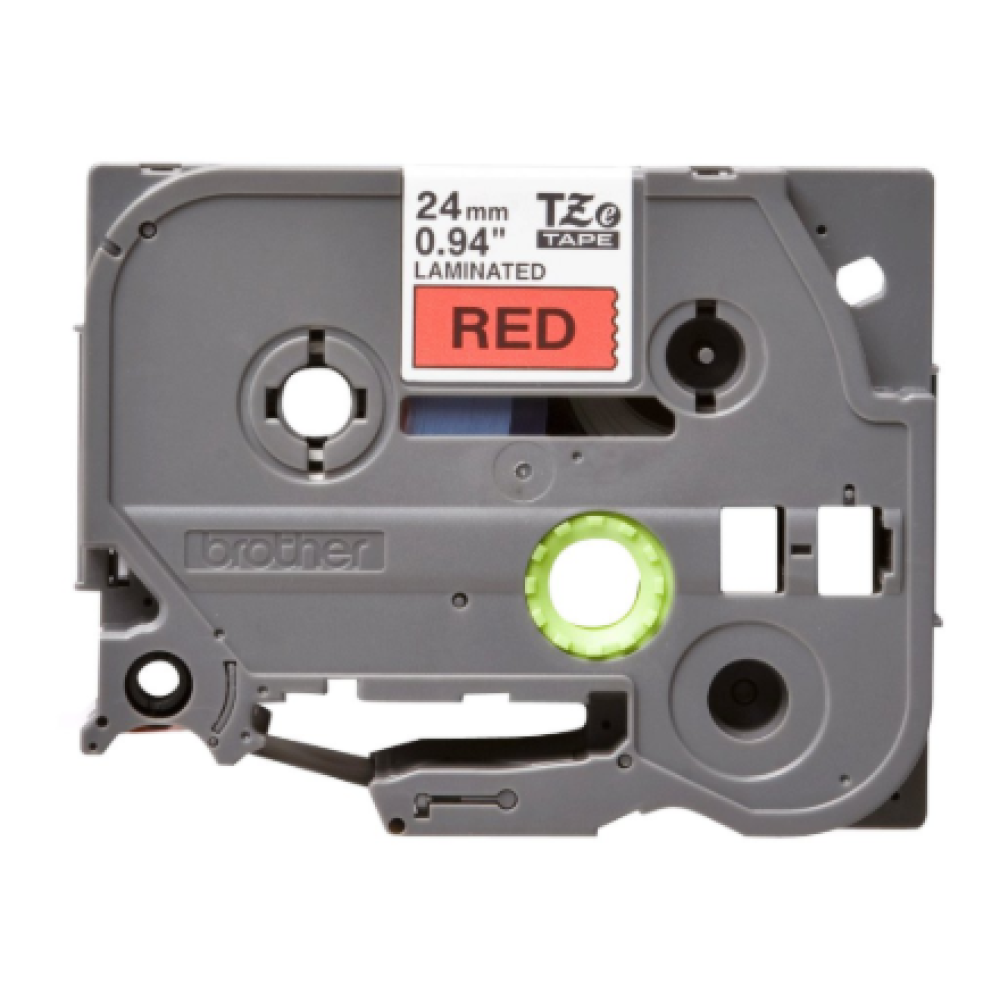 Brother , TZe-451 Laminated Tape , Black On Red , TZe , 8 m , 2.4 cm