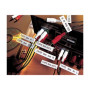 Brother , TZe-451 Laminated Tape , Black On Red , TZe , 8 m , 2.4 cm