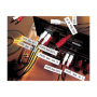 Brother , TZe-451 Laminated Tape , Black On Red , TZe , 8 m , 2.4 cm