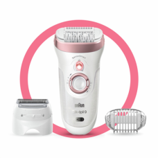 Braun , 9-720 Silk-epil 9 , Epilator , Operating time (max) min , Bulb lifetime (flashes) , Number of power levels , Wet & Dry , White/Pink