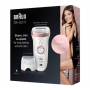 Braun , 9-720 Silk-epil 9 , Epilator , Operating time (max) min , Bulb lifetime (flashes) , Number of power levels , Wet & Dry , White/Pink