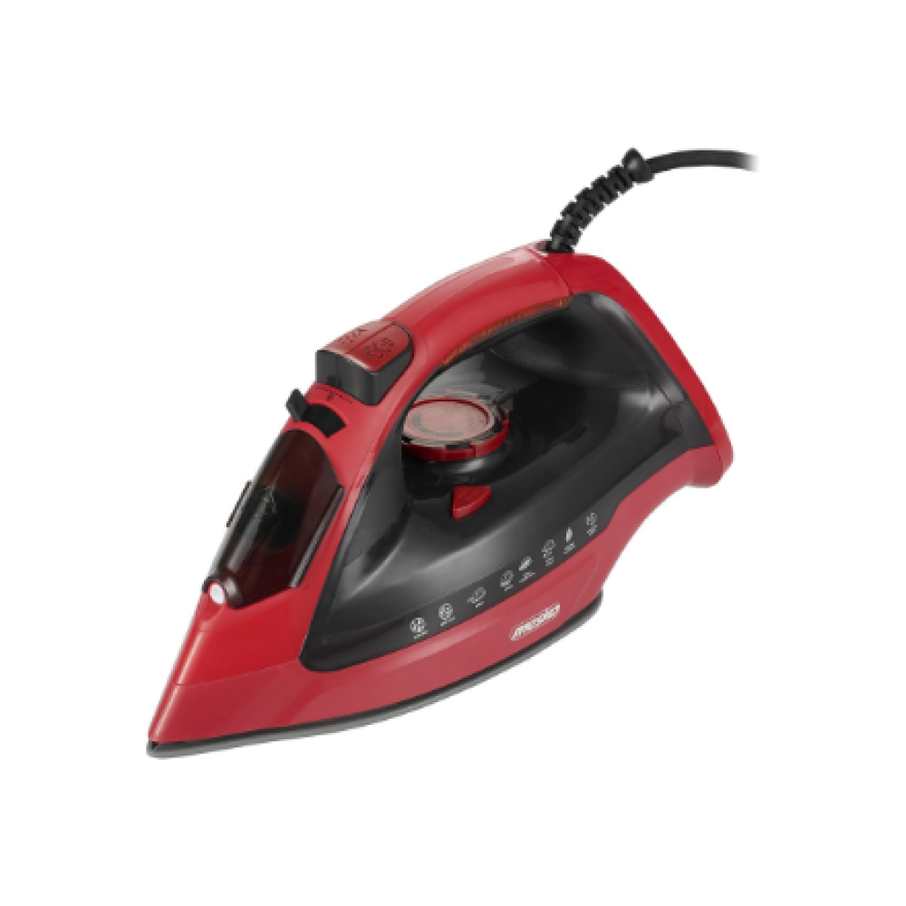 Mesko , Iron , MS 5031 , Steam Iron , 2400 W , Continuous steam 40 g/min , Steam boost performance 70 g/min , Red/Black