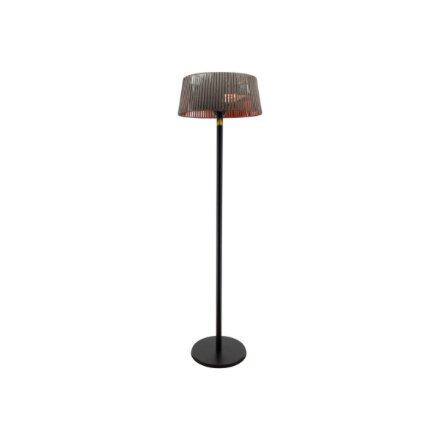 TunaBone Electric Standing Patio Heater, Double clear halogen heating lamps , TB1821SH-01 , Patio heater , 2100 W , Black