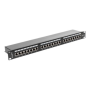 Lanberg , Patch Panel 24 Port 1U 19 CAT.5E FT with Cable Organizer Shielded , PPS5-1024-B , Black