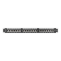 Lanberg , Patch Panel 24 Port 1U 19 CAT.5E FT with Cable Organizer Shielded , PPS5-1024-B , Black