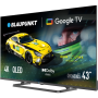 Blaupunkt QLED TV , 43QBG6000S , 43 , Smart TV , Google TV , Black