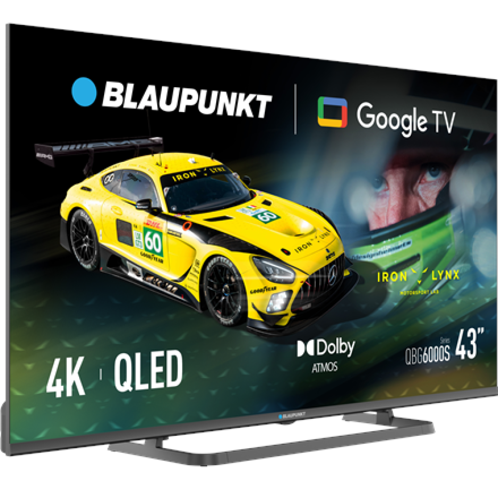 Blaupunkt QLED TV , 43QBG6000S , 43 , Smart TV , Google TV , Black