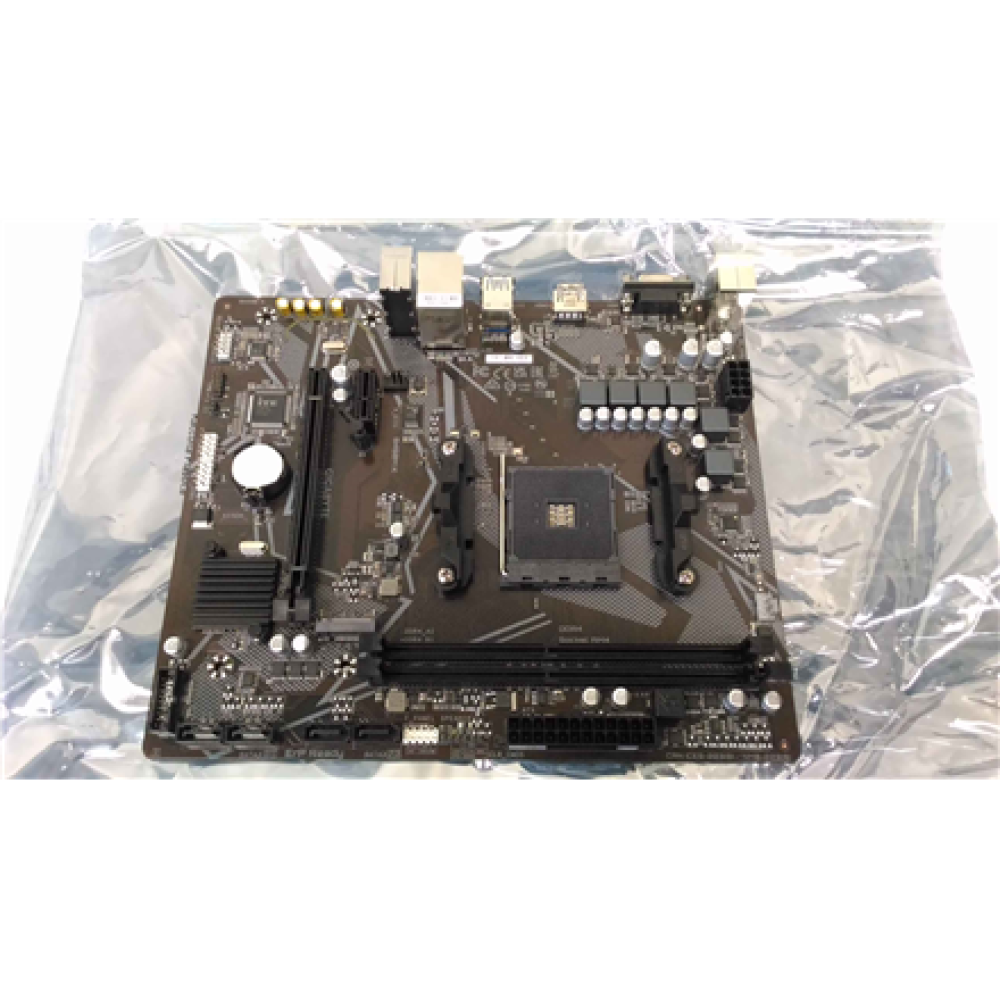 SALE OUT. , Gigabyte B450M K 1.0 , Processor family AMD , Processor socket AM4 , DDR4 DIMM , Supported hard disk drive interfaces SATA, M.2 , Number of SATA connectors 4 , USED, REFURBISHED, WITHOUT ORIGINAL PACKAGING AND ACCESSORIES, ONLY BACK PANEL INCL