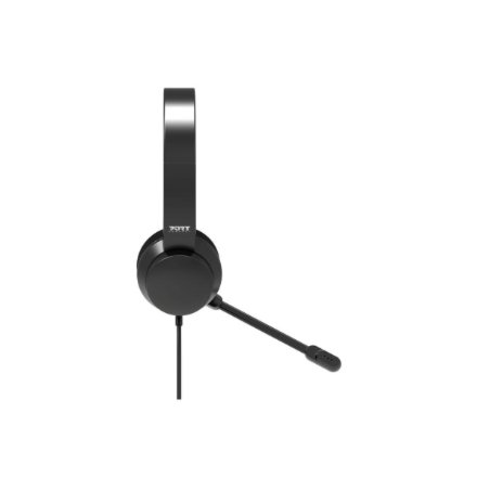 PORT CONNECT , USB Comfortable Stereo Office Microphone Headset , Built-in microphone , Wired , Black