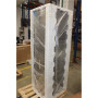 SALE OUT. Candy Refrigerator CCE7T620EX Energy efficiency class E, Free standing, Combi, Height 200 cm, No Frost system, Fridge net capacity 258 L, Freezer net capacity 119 L, Display, 37 dB, Silver, SMALL SCRATCHES ON THE DOOR