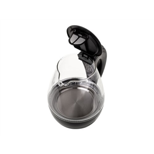 Adler , Kettle , AD 1224 , Standard , 2000 W , 1.5 L , Glass , 360° rotational base , Black