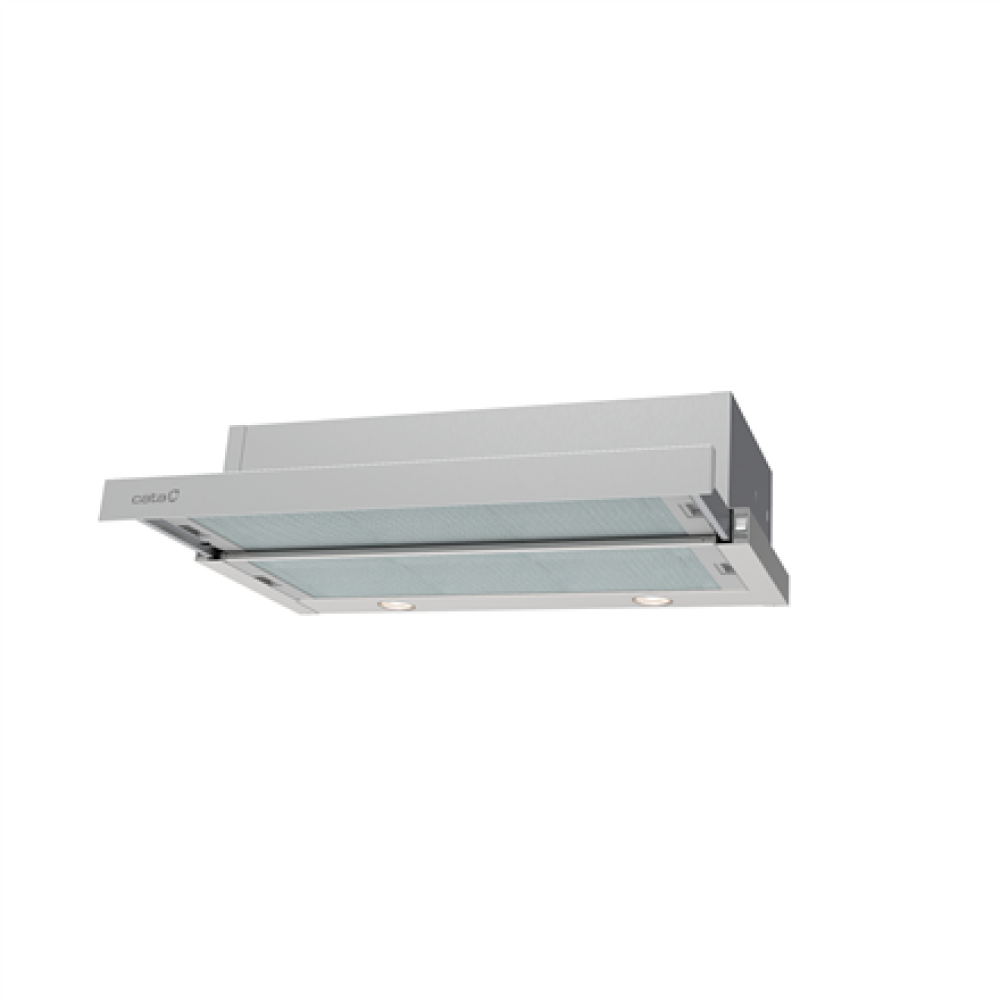 CATA TF-2003 DURALUM 700 , Hood , Telescopic , Energy efficiency class C , Width 70 cm , Mechanical , 390 m³/h , Stainless steel , LED