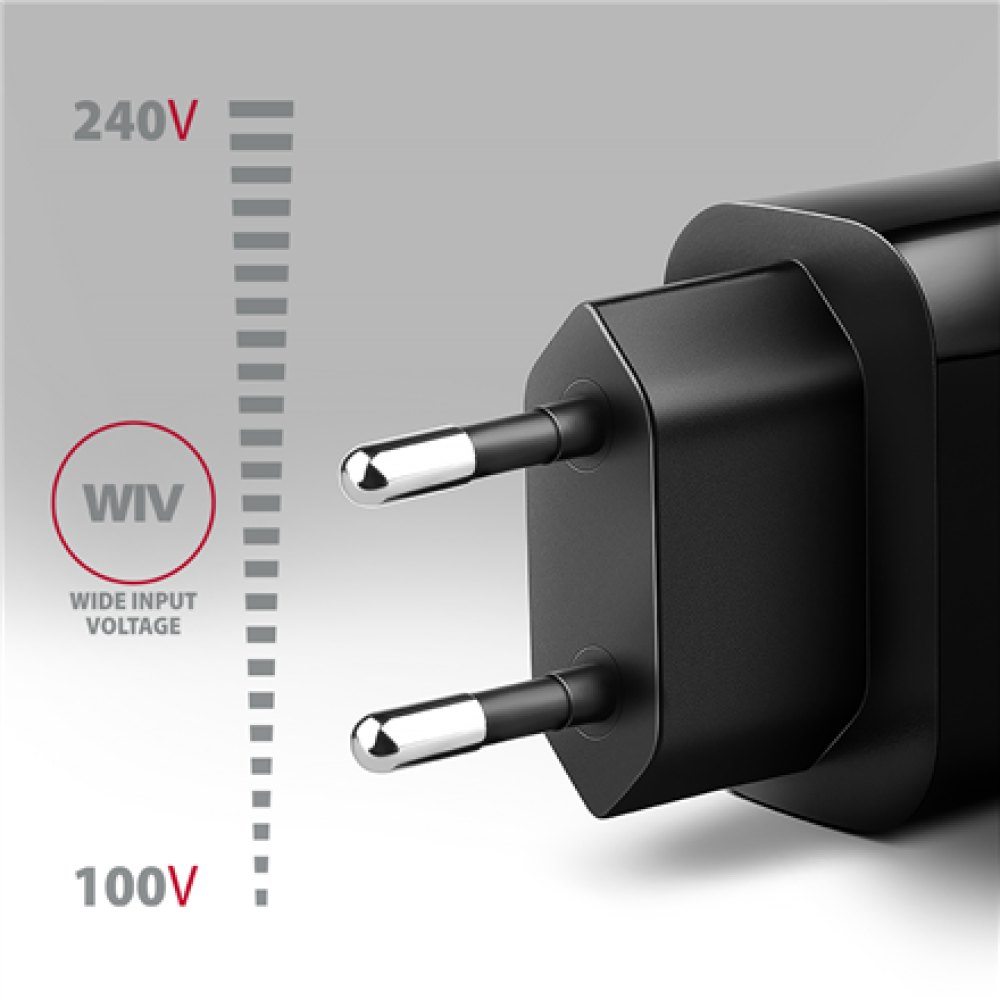 AXAGON Wallcharger 1x port USB-A, QC3.0/AFC/FCP/Apple, 18W , ACU-QC18