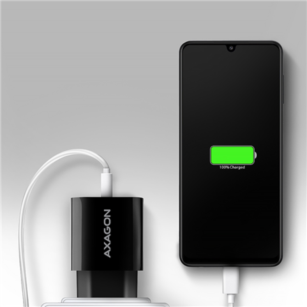 AXAGON Wallcharger 1x port USB-A, QC3.0/AFC/FCP/Apple, 18W , ACU-QC18