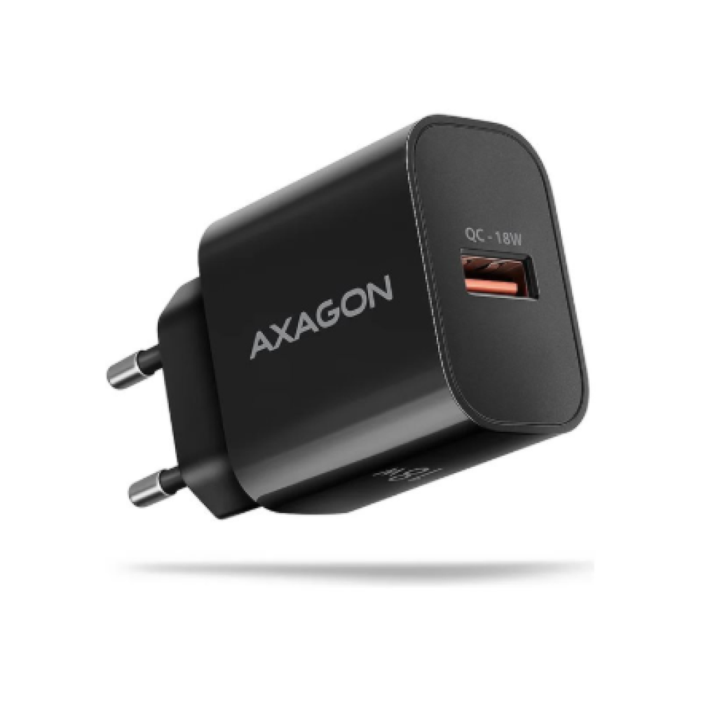 AXAGON Wallcharger 1x port USB-A, QC3.0/AFC/FCP/Apple, 18W , ACU-QC18