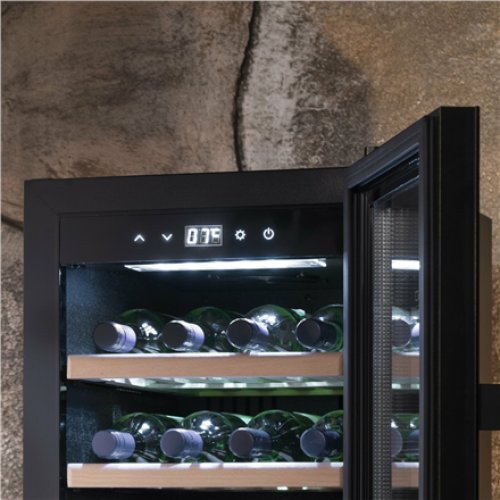 Caso , Smart Wine Cooler , WineExclusive 38 , Energy efficiency class G , Showcase , Free standing , Bottles capacity 38 bottles , Cooling type Compressor technology , Black
