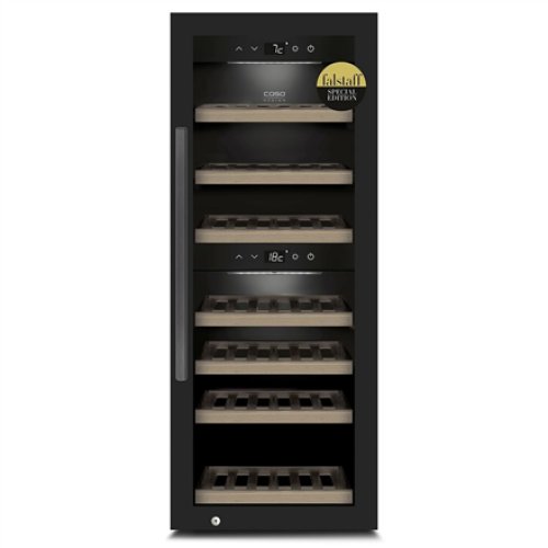 Caso , Smart Wine Cooler , WineExclusive 38 , Energy efficiency class G , Showcase , Free standing , Bottles capacity 38 bottles , Cooling type Compressor technology , Black