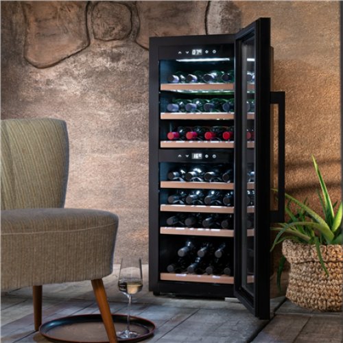Caso , Smart Wine Cooler , WineExclusive 38 , Energy efficiency class G , Showcase , Free standing , Bottles capacity 38 bottles , Cooling type Compressor technology , Black