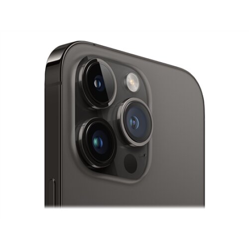 Apple iPhone 14 Pro Space Black 6.1 Super Retina XDR display with ProMotion Apple A16 Bionic Internal RAM 6 GB 512 GB Dual SIM Nano-SIM 3G 4G 5G Main camera 48+12+12 MP Secondary camera 12 MP iOS 16 3200 mAh