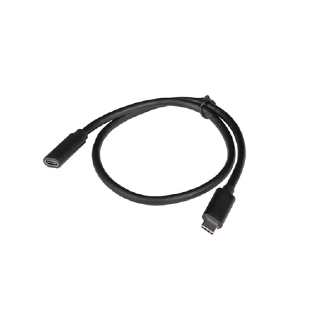 Lanberg USB-C M/F 3.1 Cable , CA-USBE-20CC-0005-BK