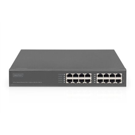 Digitus , 8-Port Gigabit Ethernet PoE Injector, 802.3bt, 250 W , DN-95118