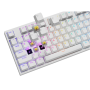 Genesis Thor 404 , Mechanical Gaming Keyboard , Wired , US , White , USB , Gateron Yellow Pro