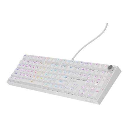Genesis Thor 404 , Mechanical Gaming Keyboard , Wired , US , Gateron Yellow Pro , White