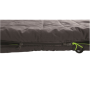 Outwell Camper, Sleeping Bag, 235 x 90 cm, 2 way open - auto lock, L-shape, Grey