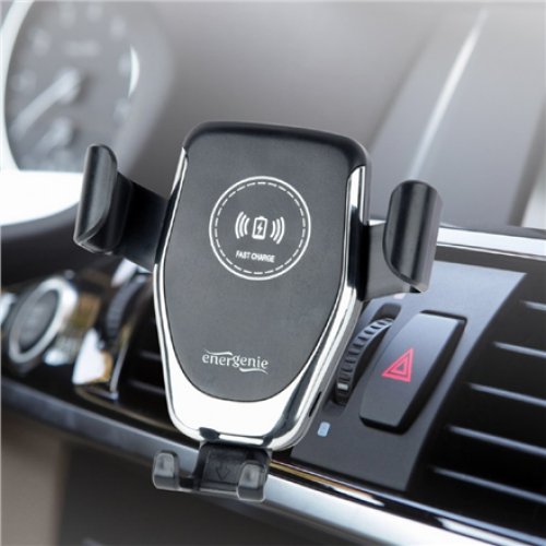 EnerGenie , EG-TA-CHAV-QI10-01 , Car smartphone holder with wireless charger , Built-in charger , 77 g
