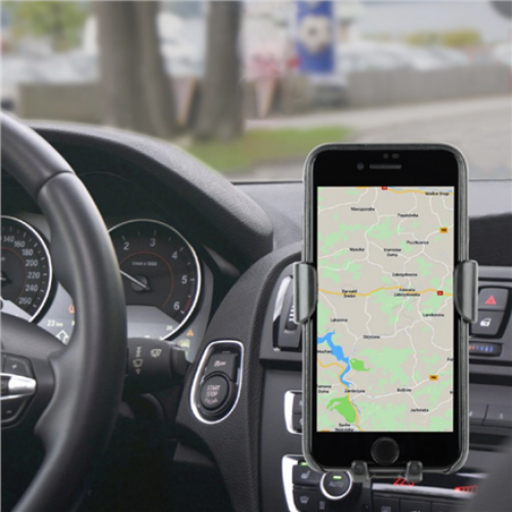 EnerGenie , EG-TA-CHAV-QI10-01 , Car smartphone holder with wireless charger , Built-in charger , Universal smartphone car holder with built-in wireless Qi fast charger, 10 W fast wireless Qi charging function to charge your phone while driving, Practical