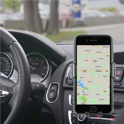 EnerGenie , EG-TA-CHAV-QI10-01 , Car smartphone holder with wireless charger , Built-in charger , 77 g