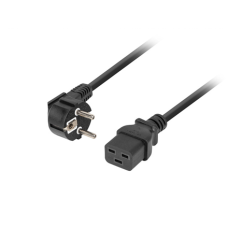 Lanberg , CEE 7/7- to IEC 320 C19 power cord, 16A VDE , CA-C19C-10CC-0018-BK