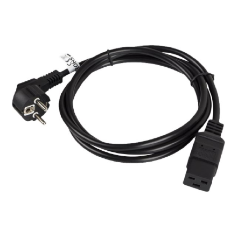 CA-C19C-10CC-0018-BK Lanberg CEE 7/7-IEC 320 C19 power cord 1.8m 16A VDE, black , Lanberg