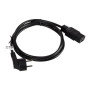 CA-C19C-10CC-0018-BK Lanberg CEE 7/7-IEC 320 C19 power cord 1.8m 16A VDE, black , Lanberg