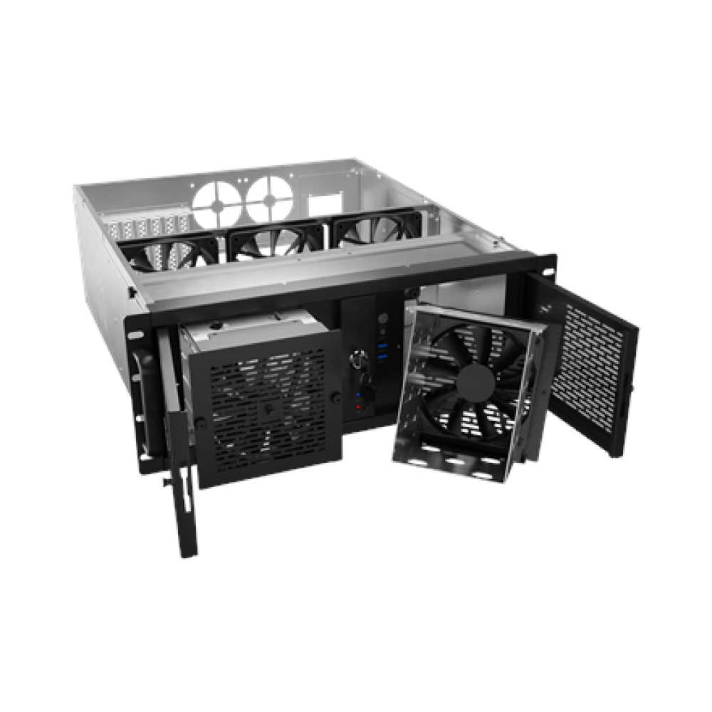 Lanberg Rackmount server chassis ATX 520/12 19/4U , SC01-5204-12B