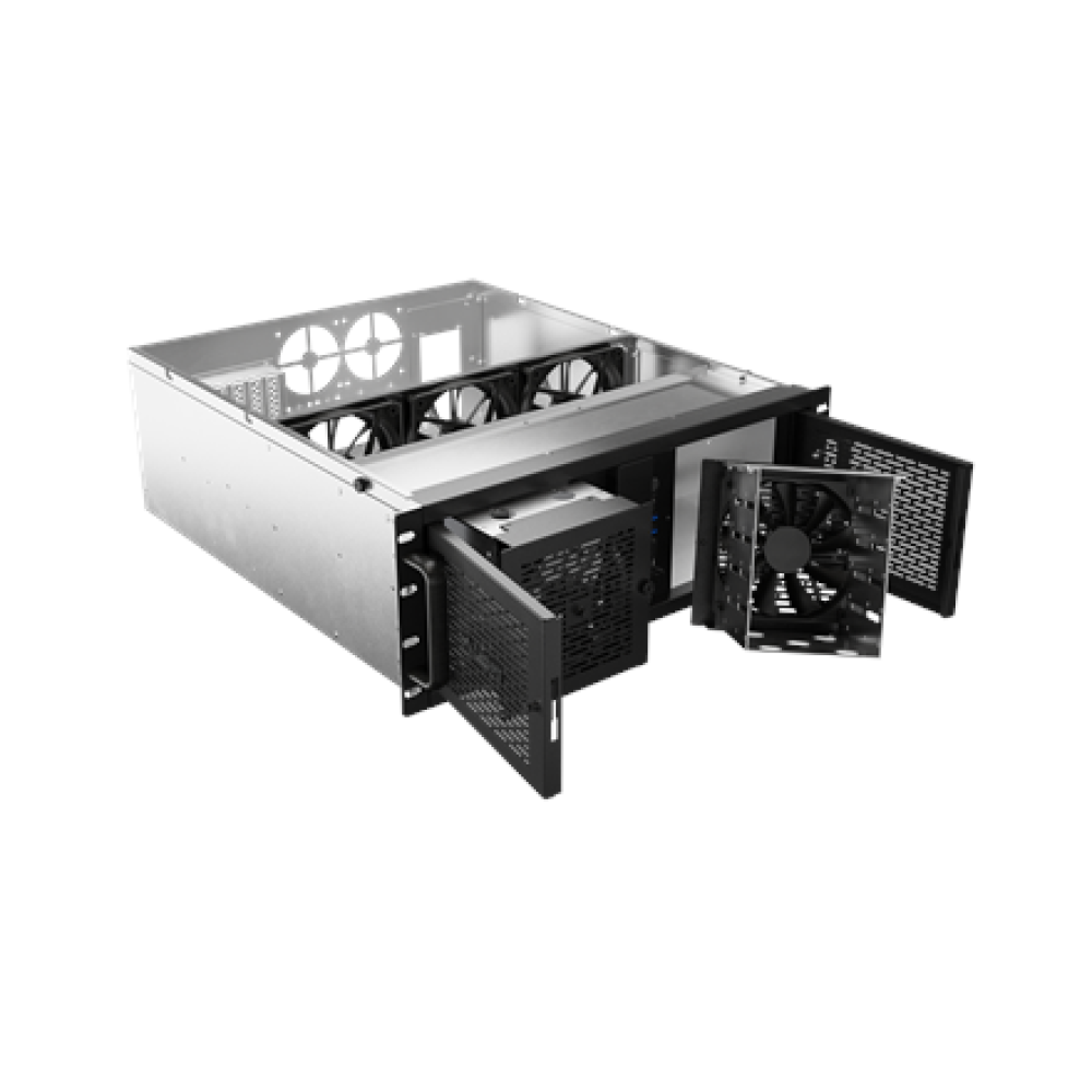 Lanberg Rackmount server chassis ATX 520/12 19/4U , SC01-5204-12B