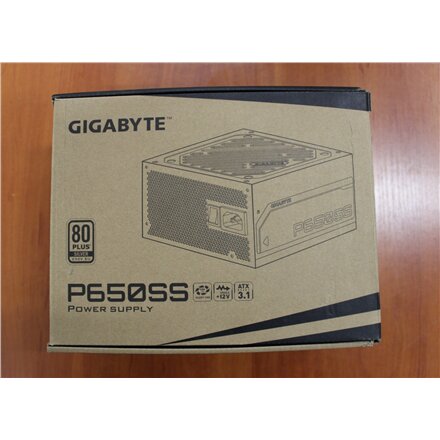 SALE OUT. Gigabyte PSU , GP-P650SS GEU1 , 650 W , REFURBISHED, WITHOUT ORIGINAL PACKAGING, MANUAL AND ACCESSORIES