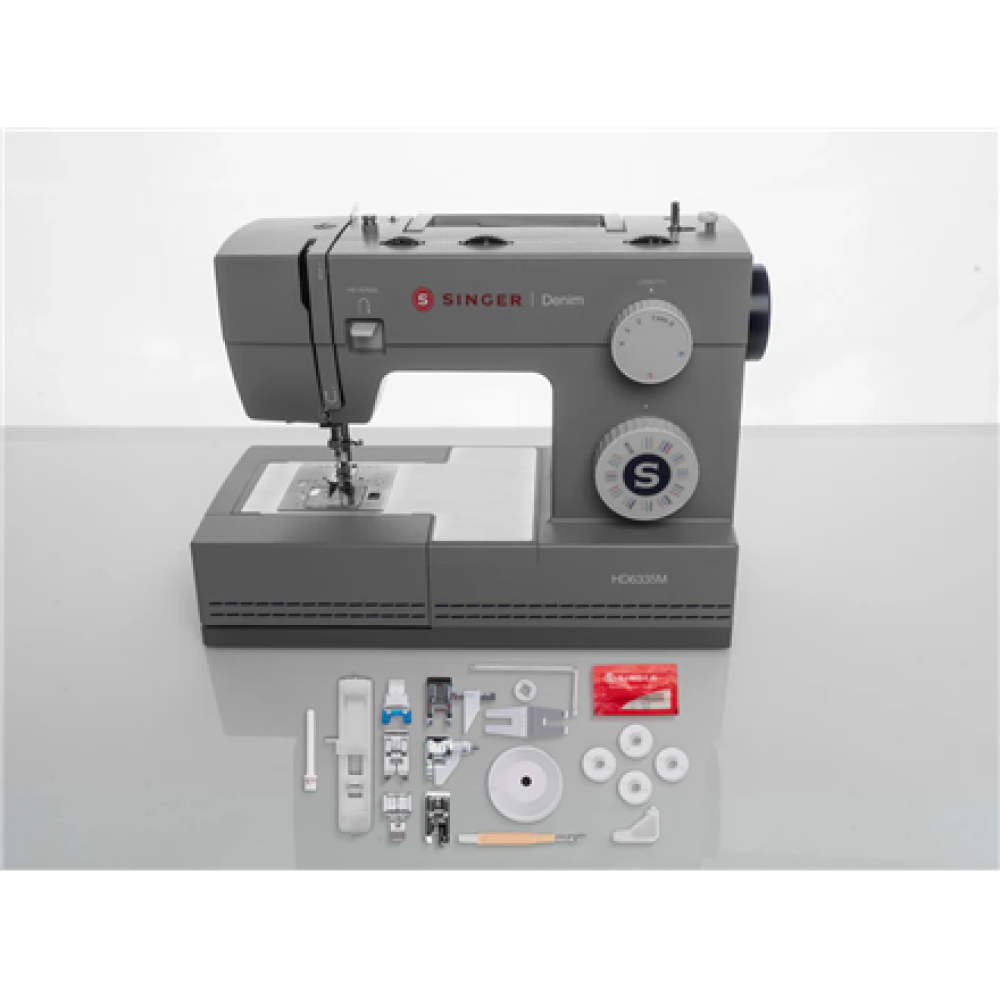 Singer Sewing Machine , HD6335M Denim , Number of stitches 32 , Grey